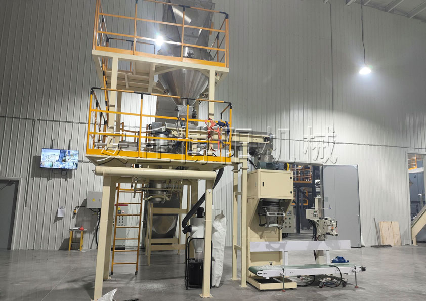 玻璃纖維噸包包裝機(jī) 纖維粉噸袋包裝機(jī)客戶現(xiàn)場(chǎng)